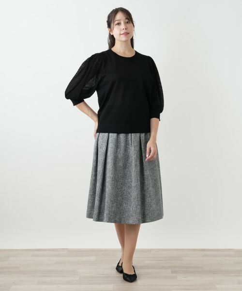 Leilian PLUS HOUSE / レリアンプラスハウス ニット・セーター | ボリュームスリーブニット【BOURGE】 | 詳細1