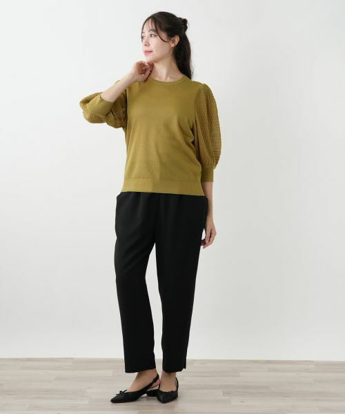 Leilian PLUS HOUSE / レリアンプラスハウス ニット・セーター | ボリュームスリーブニット【BOURGE】 | 詳細4