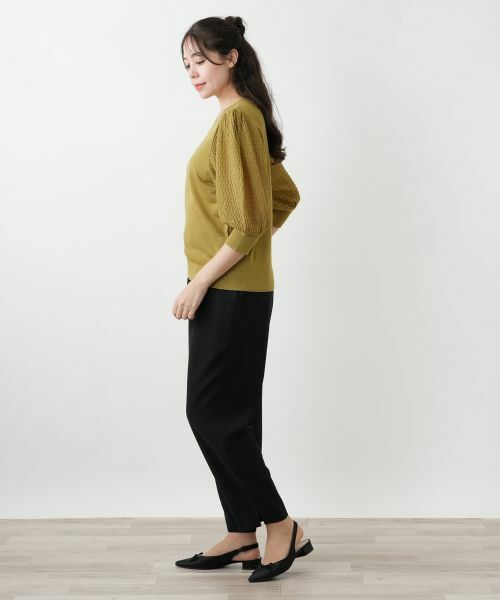 Leilian PLUS HOUSE / レリアンプラスハウス ニット・セーター | ボリュームスリーブニット【BOURGE】 | 詳細5