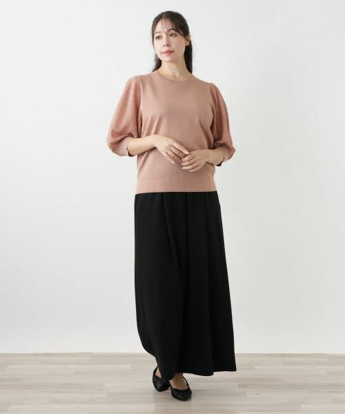 Leilian PLUS HOUSE / レリアンプラスハウス ニット・セーター | ボリュームスリーブニット【BOURGE】 | 詳細7