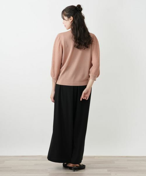 Leilian PLUS HOUSE / レリアンプラスハウス カーディガン・ボレロ | バルーンスリーブカーディガン【BOURGE】 | 詳細3