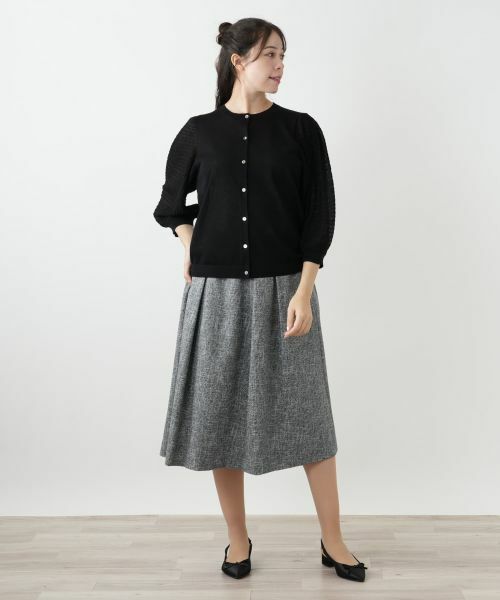 Leilian PLUS HOUSE / レリアンプラスハウス カーディガン・ボレロ | バルーンスリーブカーディガン【BOURGE】 | 詳細4