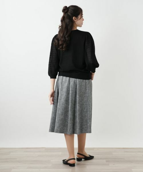 Leilian PLUS HOUSE / レリアンプラスハウス カーディガン・ボレロ | バルーンスリーブカーディガン【BOURGE】 | 詳細6