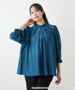 Leilian PLUS HOUSE / レリアンプラスハウス シャツ・ブラウス | タックブラウス【BOURGE】