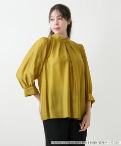 Leilian PLUS HOUSE / レリアンプラスハウス シャツ・ブラウス | タックブラウス【BOURGE】