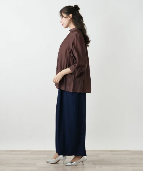 Leilian PLUS HOUSE / レリアンプラスハウス シャツ・ブラウス | タックブラウス【BOURGE】 | 詳細2