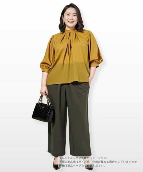 Leilian PLUS HOUSE / レリアンプラスハウス シャツ・ブラウス | タックブラウス【BOURGE】 | 詳細20