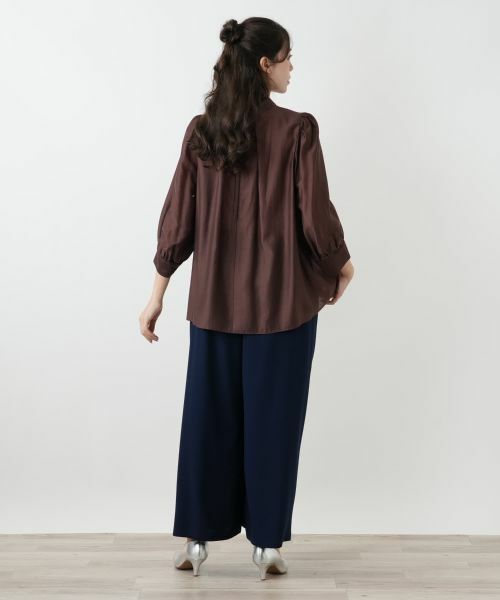 Leilian PLUS HOUSE / レリアンプラスハウス シャツ・ブラウス | タックブラウス【BOURGE】 | 詳細3