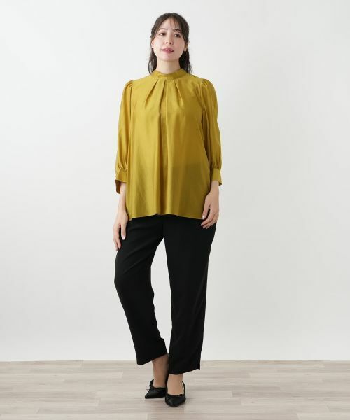 Leilian PLUS HOUSE / レリアンプラスハウス シャツ・ブラウス | タックブラウス【BOURGE】 | 詳細4