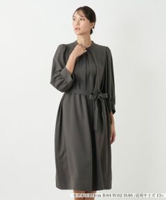 Leilian PLUS HOUSE / レリアンプラスハウス ドレス | スタンドカラーワンピース【BOURGE】