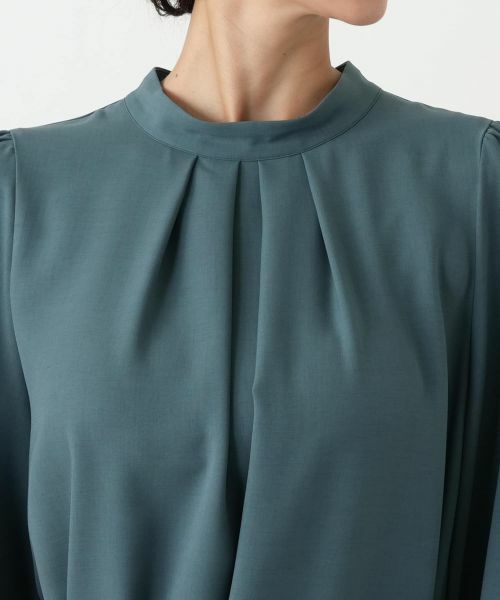 Leilian PLUS HOUSE / レリアンプラスハウス ドレス | スタンドカラーワンピース【BOURGE】 | 詳細13