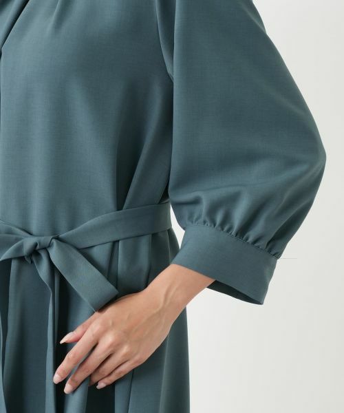 Leilian PLUS HOUSE / レリアンプラスハウス ドレス | スタンドカラーワンピース【BOURGE】 | 詳細15