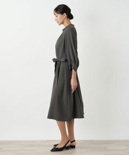 Leilian PLUS HOUSE / レリアンプラスハウス ドレス | スタンドカラーワンピース【BOURGE】 | 詳細2