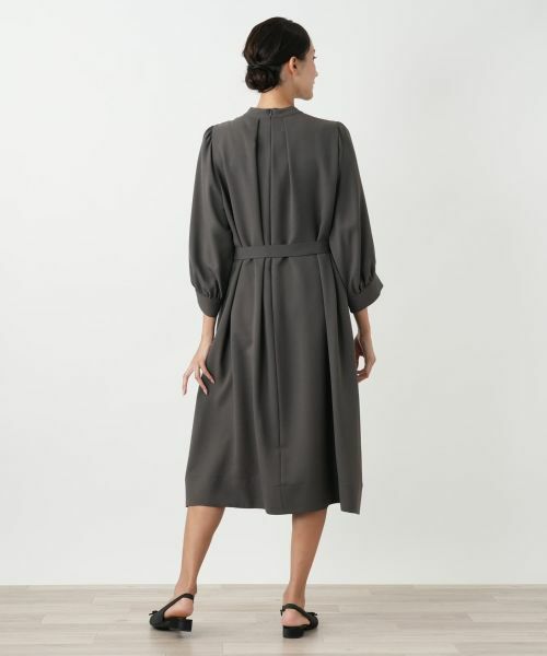Leilian PLUS HOUSE / レリアンプラスハウス ドレス | スタンドカラーワンピース【BOURGE】 | 詳細3