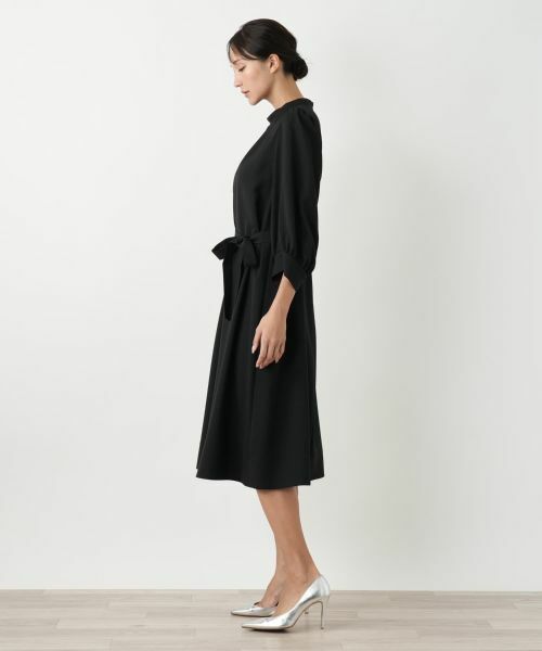 Leilian PLUS HOUSE / レリアンプラスハウス ドレス | スタンドカラーワンピース【BOURGE】 | 詳細5