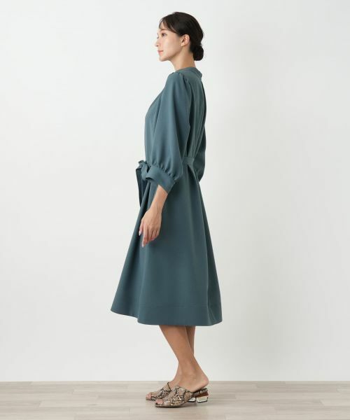 Leilian PLUS HOUSE / レリアンプラスハウス ドレス | スタンドカラーワンピース【BOURGE】 | 詳細8