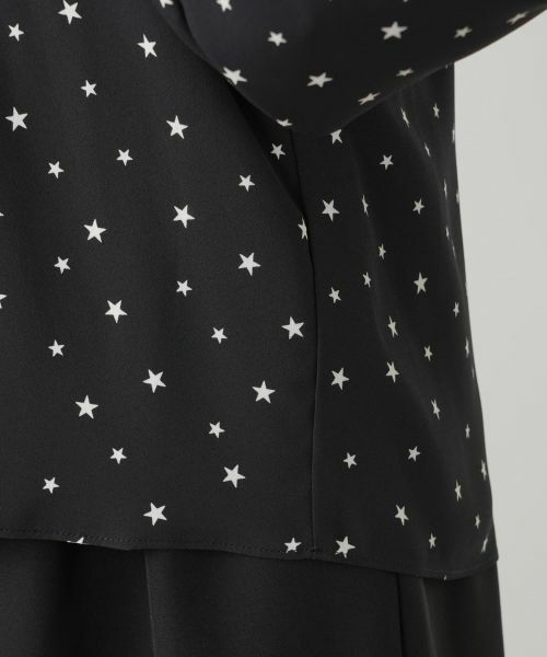 Leilian PLUS HOUSE / レリアンプラスハウス シャツ・ブラウス | 星柄プリントリボンブラウス【NEMIKA】 | 詳細13