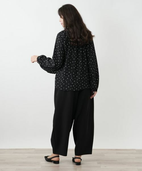 Leilian PLUS HOUSE / レリアンプラスハウス シャツ・ブラウス | 星柄プリントリボンブラウス【NEMIKA】 | 詳細6
