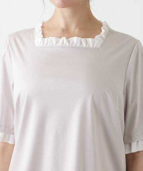 Leilian PLUS HOUSE / レリアンプラスハウス カットソー | スクエアネックカットソー【BOURGE】 | 詳細13