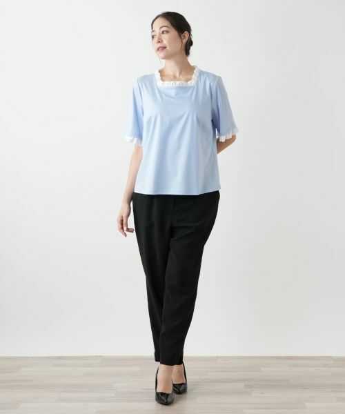 Leilian PLUS HOUSE / レリアンプラスハウス カットソー | スクエアネックカットソー【BOURGE】 | 詳細4