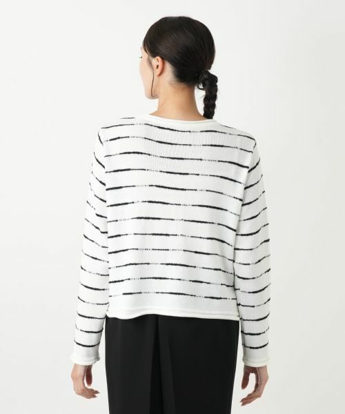 Leilian PLUS HOUSE / レリアンプラスハウス ニット・セーター | ボーダーニットプルオーバー【NEMIKA】 | 詳細12