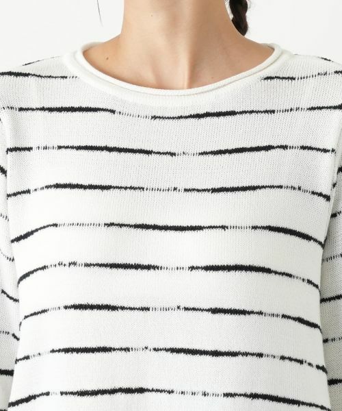 Leilian PLUS HOUSE / レリアンプラスハウス ニット・セーター | ボーダーニットプルオーバー【NEMIKA】 | 詳細13
