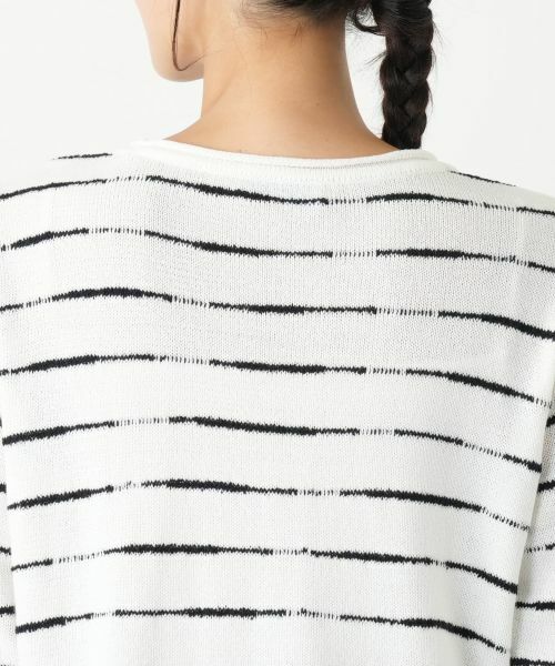Leilian PLUS HOUSE / レリアンプラスハウス ニット・セーター | ボーダーニットプルオーバー【NEMIKA】 | 詳細14