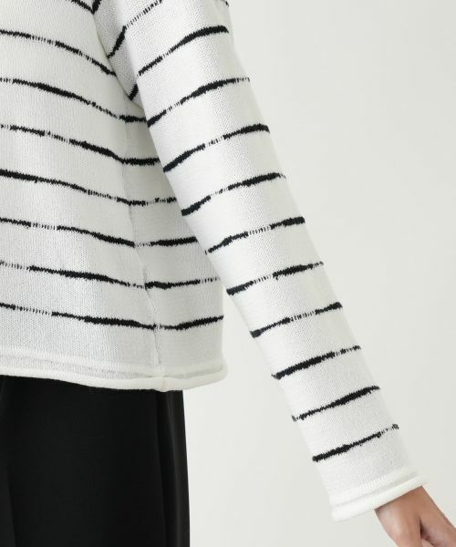 Leilian PLUS HOUSE / レリアンプラスハウス ニット・セーター | ボーダーニットプルオーバー【NEMIKA】 | 詳細15