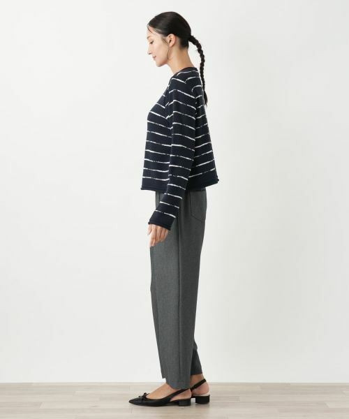 Leilian PLUS HOUSE / レリアンプラスハウス ニット・セーター | ボーダーニットプルオーバー【NEMIKA】 | 詳細2