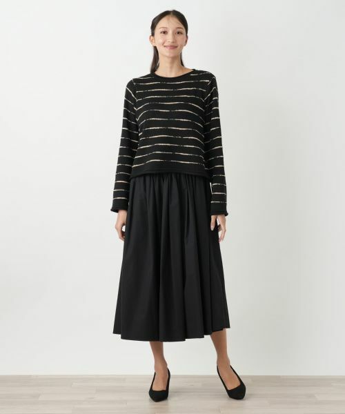 Leilian PLUS HOUSE / レリアンプラスハウス ニット・セーター | ボーダーニットプルオーバー【NEMIKA】 | 詳細4