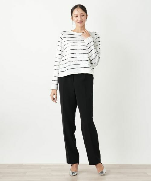 Leilian PLUS HOUSE / レリアンプラスハウス ニット・セーター | ボーダーニットプルオーバー【NEMIKA】 | 詳細7