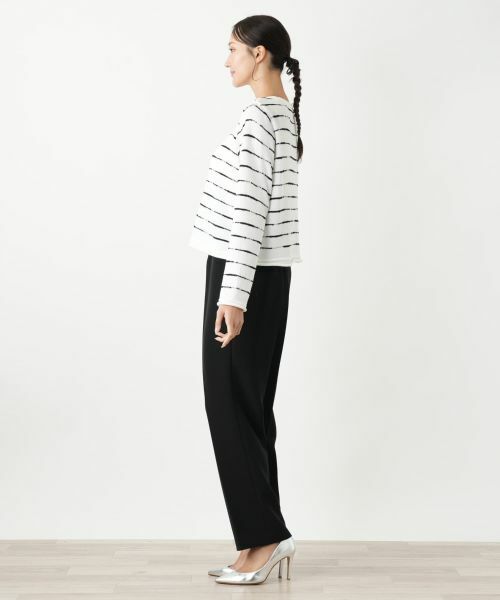 Leilian PLUS HOUSE / レリアンプラスハウス ニット・セーター | ボーダーニットプルオーバー【NEMIKA】 | 詳細8