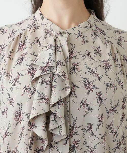Leilian PLUS HOUSE / レリアンプラスハウス シャツ・ブラウス | フラワー柄ボウタイブラウス【BOURGE】 | 詳細10