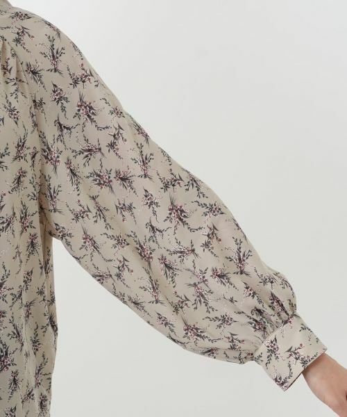 Leilian PLUS HOUSE / レリアンプラスハウス シャツ・ブラウス | フラワー柄ボウタイブラウス【BOURGE】 | 詳細12