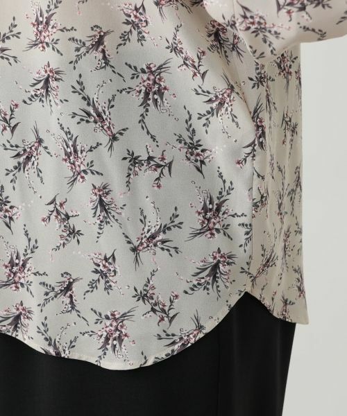 Leilian PLUS HOUSE / レリアンプラスハウス シャツ・ブラウス | フラワー柄ボウタイブラウス【BOURGE】 | 詳細13