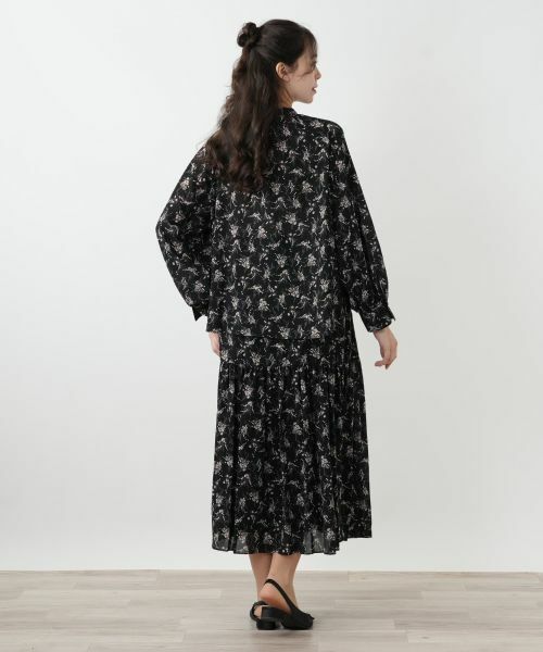 Leilian PLUS HOUSE / レリアンプラスハウス シャツ・ブラウス | フラワー柄ボウタイブラウス【BOURGE】 | 詳細3