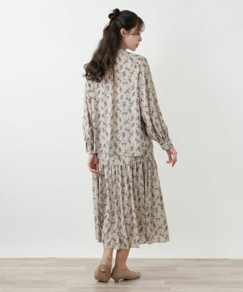 Leilian PLUS HOUSE / レリアンプラスハウス シャツ・ブラウス | フラワー柄ボウタイブラウス【BOURGE】 | 詳細6