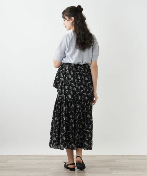 Leilian PLUS HOUSE / レリアンプラスハウス ミニ・ひざ丈スカート | フラワー柄ロングスカート【BOURGE】 | 詳細3