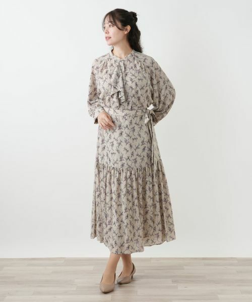 Leilian PLUS HOUSE / レリアンプラスハウス ミニ・ひざ丈スカート | フラワー柄ロングスカート【BOURGE】 | 詳細4