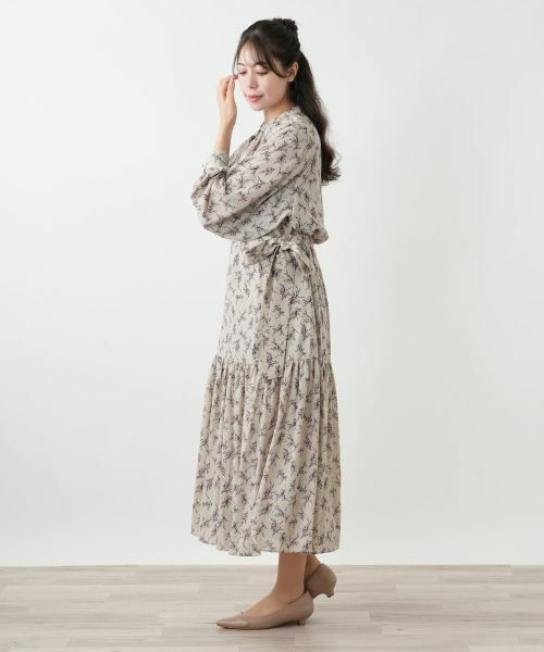 Leilian PLUS HOUSE / レリアンプラスハウス ミニ・ひざ丈スカート | フラワー柄ロングスカート【BOURGE】 | 詳細5