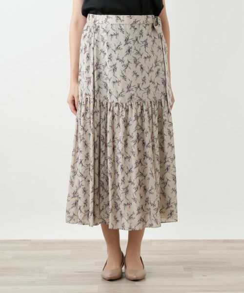 Leilian PLUS HOUSE / レリアンプラスハウス ミニ・ひざ丈スカート | フラワー柄ロングスカート【BOURGE】 | 詳細7