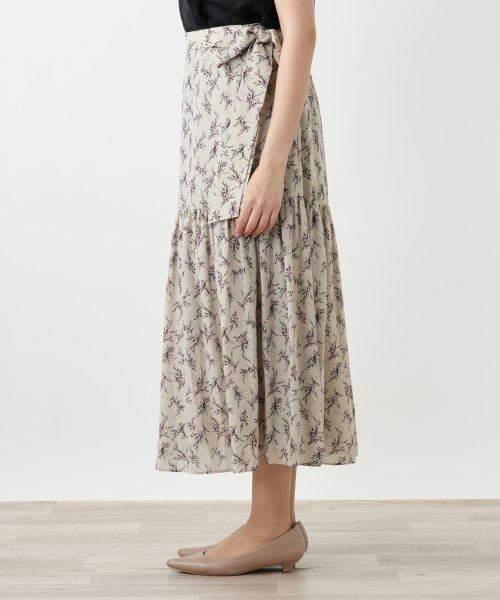 Leilian PLUS HOUSE / レリアンプラスハウス ミニ・ひざ丈スカート | フラワー柄ロングスカート【BOURGE】 | 詳細8