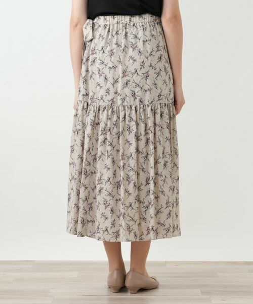 Leilian PLUS HOUSE / レリアンプラスハウス ミニ・ひざ丈スカート | フラワー柄ロングスカート【BOURGE】 | 詳細9