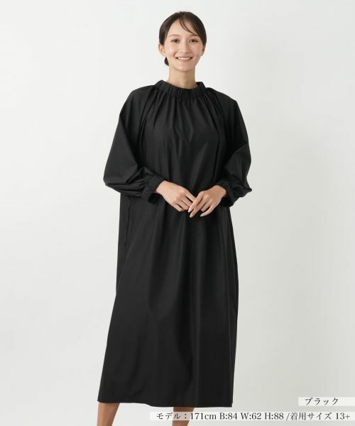 Leilian PLUS HOUSE/レリアンプラスハウス ワンピース【NEMIKA】 ブラック 13+