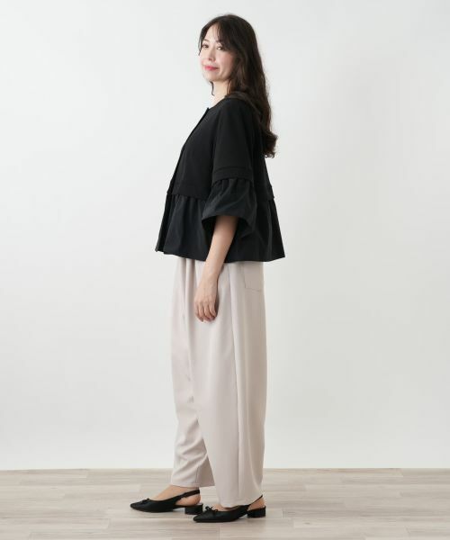 Leilian PLUS HOUSE / レリアンプラスハウス テーラードジャケット | 異素材切替ジャケット【NEMIKA】 | 詳細2