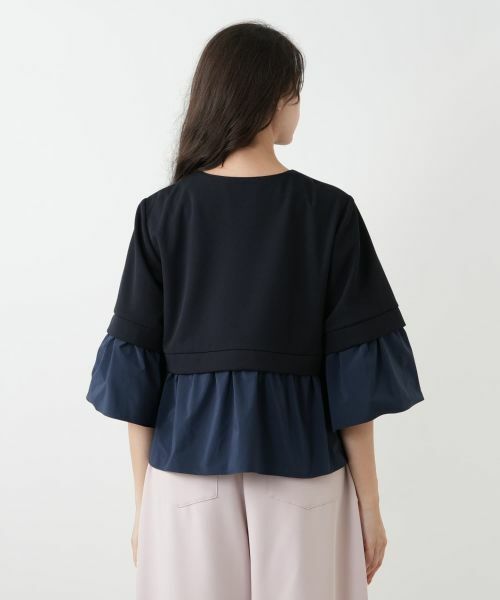 Leilian PLUS HOUSE / レリアンプラスハウス テーラードジャケット | 異素材切替ジャケット【NEMIKA】 | 詳細9