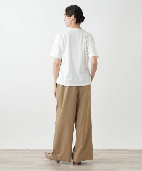 Leilian PLUS HOUSE / レリアンプラスハウス Tシャツ | 猫刺繍クルーネックカットソー【NEMIKA】 | 詳細3