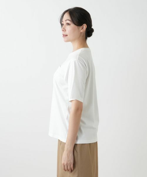 Leilian PLUS HOUSE / レリアンプラスハウス Tシャツ | 猫刺繍クルーネックカットソー【NEMIKA】 | 詳細5