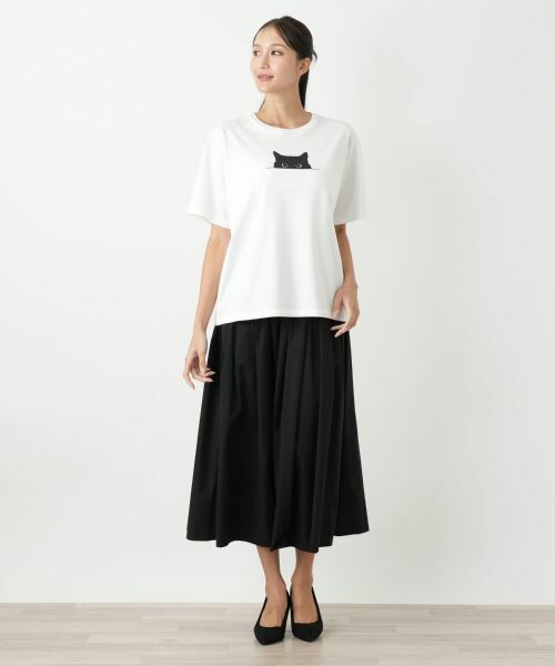 Leilian PLUS HOUSE / レリアンプラスハウス Tシャツ | 【ウォッシャブル】半袖カットソー【NEMIKA】 | 詳細1