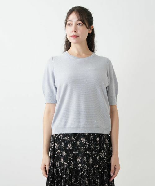 Leilian PLUS HOUSE / レリアンプラスハウス ニット・セーター | スパンコールクルーネックニット【BOURGE】 | 詳細10